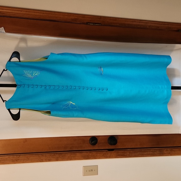 Talbot's Turquoise Sheath, Size 16 - Picture 2 of 6